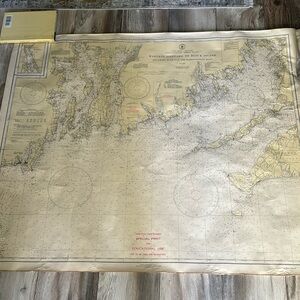 Vintage Nautical Map of Martha’s Vineyard to Block Island - 1941
